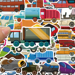 51pcs Vehicle Graffiti Stickers for Phone Case Cup Guitar Skateboard