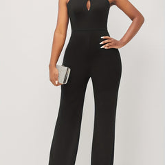 Backless Jumpsuit Solid Sleeveless Women's Clothing