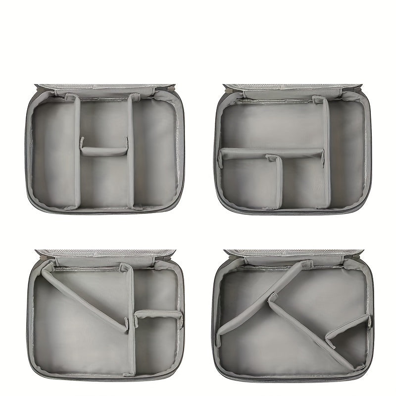 Portable Storage Bag Zipper Data Cable Handbag Organizer