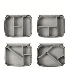 Portable Storage Bag Zipper Data Cable Handbag Organizer