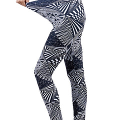 Geometric Print Cropped Comfortable Pants