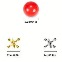 Metal Puzzle Jack Table Game - Fun Traditional Toy for Adults