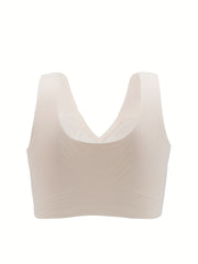 Plus Size Seamless Wireless Yoga Fitness Bra