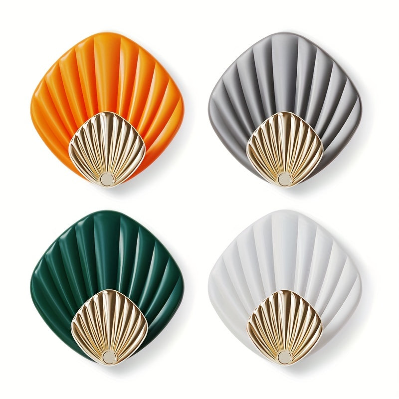 4pcs Seashell Wall Hooks Nautical Home Decor