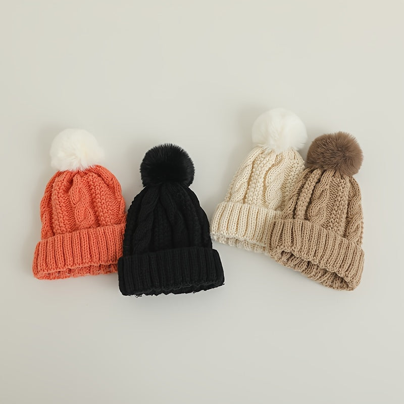 Plain Woolen Hat for Baby Boys and Girls