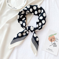 Silk Feeling Head Scarf for Women Lightweight Square Bandanas