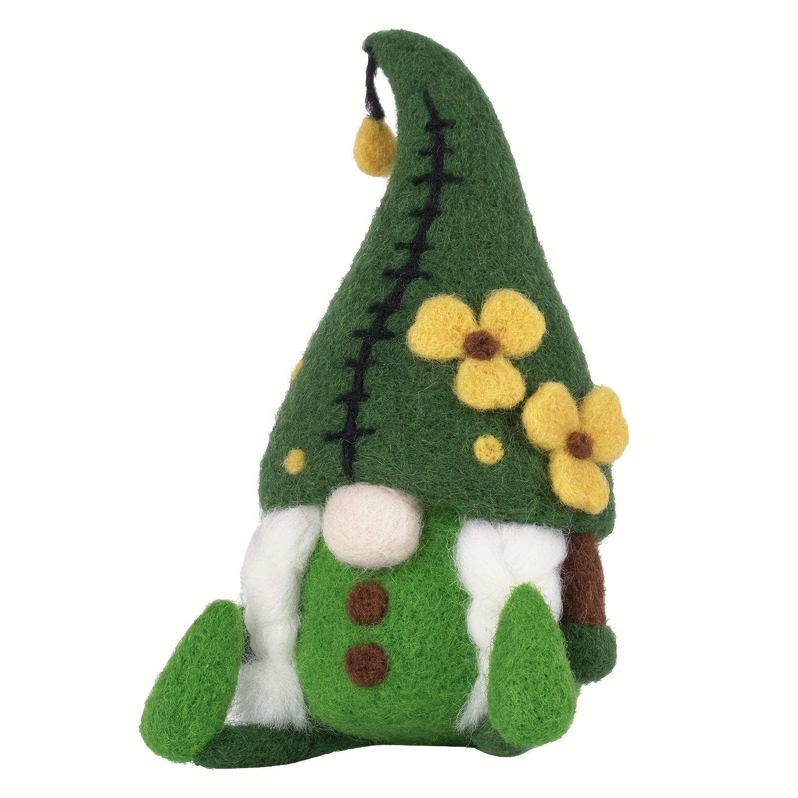 Needle Felting Kit for Beginner Green Dwarf Doll DIY Art Craft Material