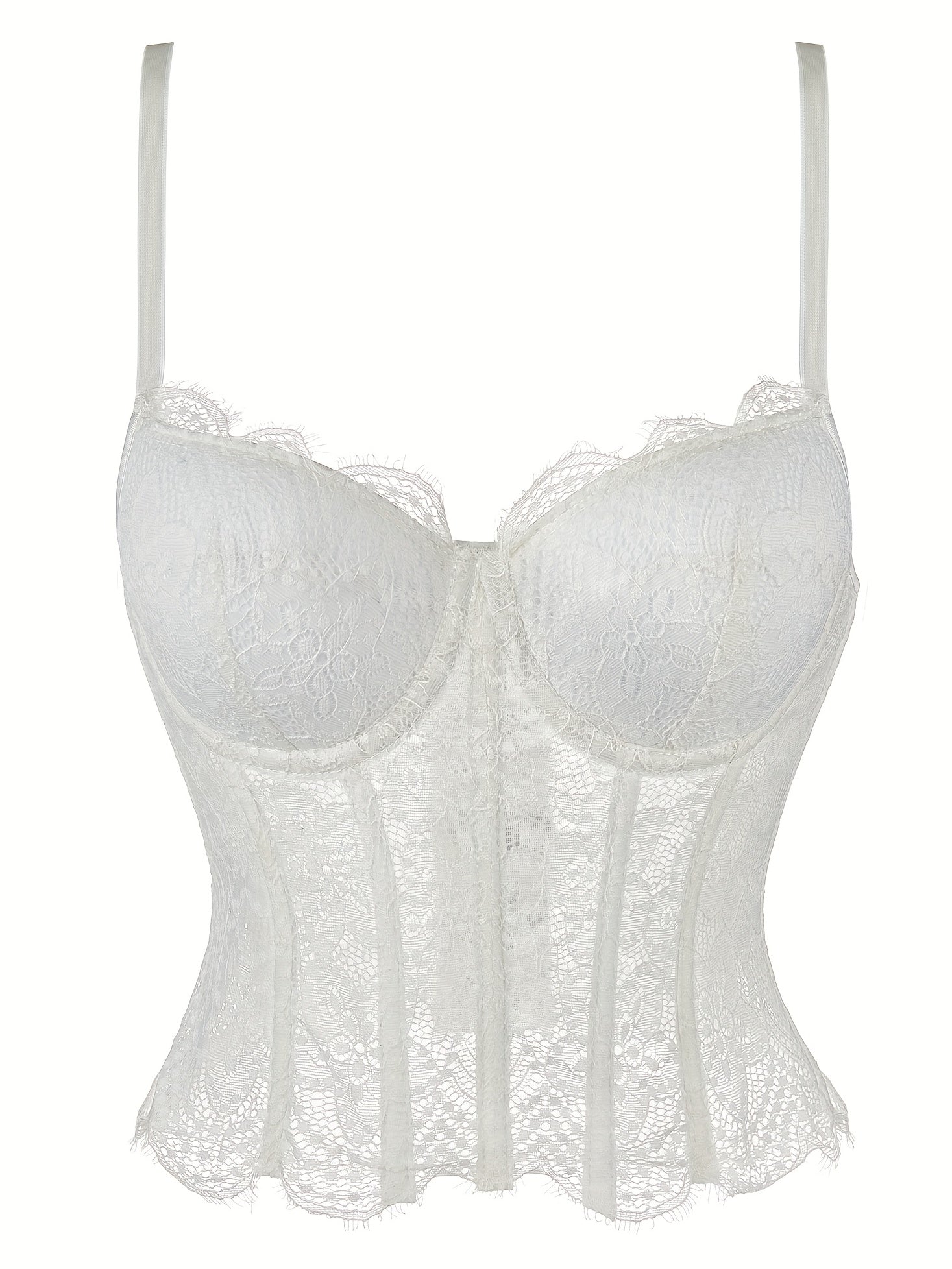 Lace Cami Corset Bustier Push Up Body Shaper