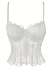 Lace Cami Corset Bustier Push Up Body Shaper