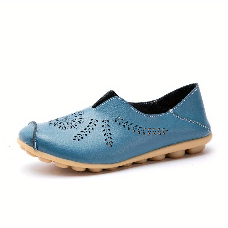 Women's Hollow Out Flat Loafers Low Top Breathable Shoes