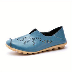 Women's Hollow Out Flat Loafers Low Top Breathable Shoes
