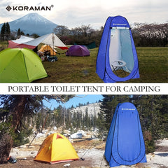KORAMAN Portable Pop Up Camping Shower Tent Privacy Changing Tent