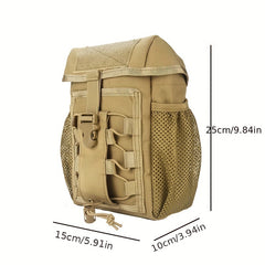 Bicycle Front Frame Bag with Tactical Molle Pouch