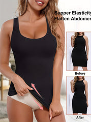 Tummy Control Shaping Camisole Compression Tank Tops Seamless Body Shaper