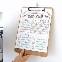 4pcs A4 Office Clipboards - Strong Paper Clips Holder