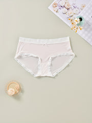 3 Pack Women's Plus Size Panties Set, Cooling Fabric Seamless with Contrast Trim