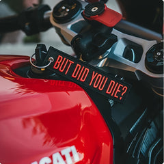 BUT DID YOU DIE Embroidered Motorcycle Keychain
