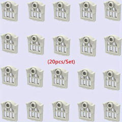 Building Blocks Set European Hollow Wall Guardrail DIY Castle Scene Toy