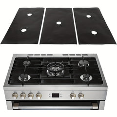 3pcs PTFE Gas Stove Mat Stove Protector Stove Cover Gas Stove Mat