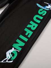 Teen Casual SURFING Elastic Waist Sweatpants Clothes