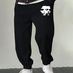 Men's Portrait Graphic Sweatpants Casual Stretch Breathable Drawstring Pants