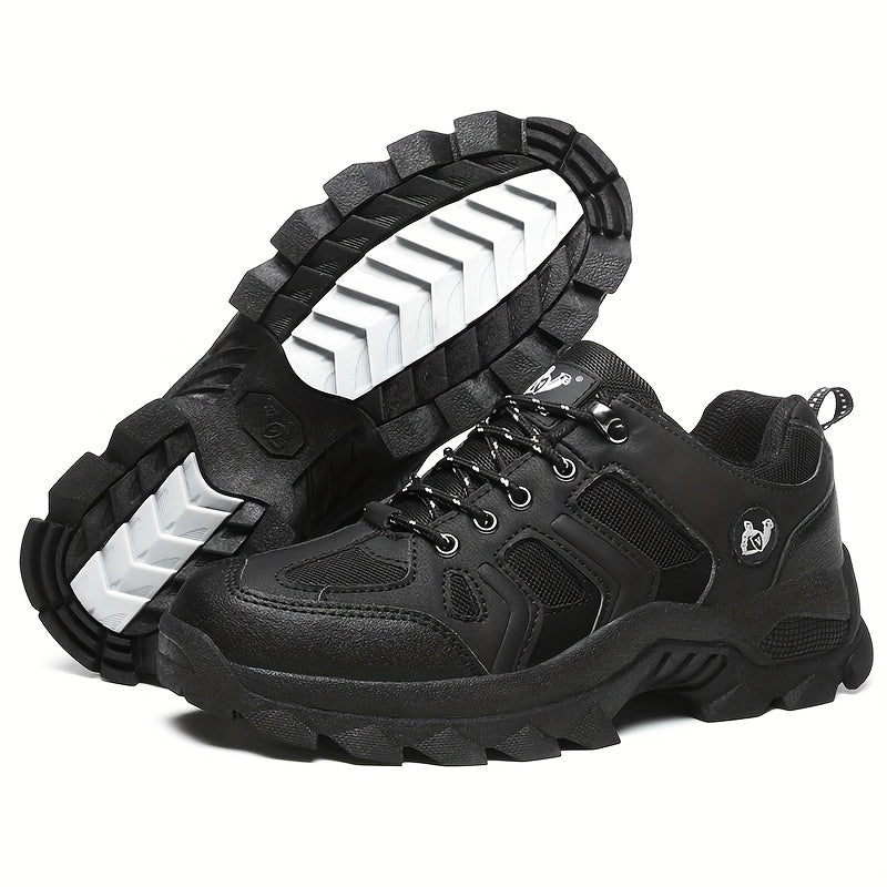 Men's Lace Up Hiking Shoes Non Slip Durable Outdoor Shoes