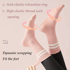 High Elastic Non Slip Silicone Sports Socks for Women