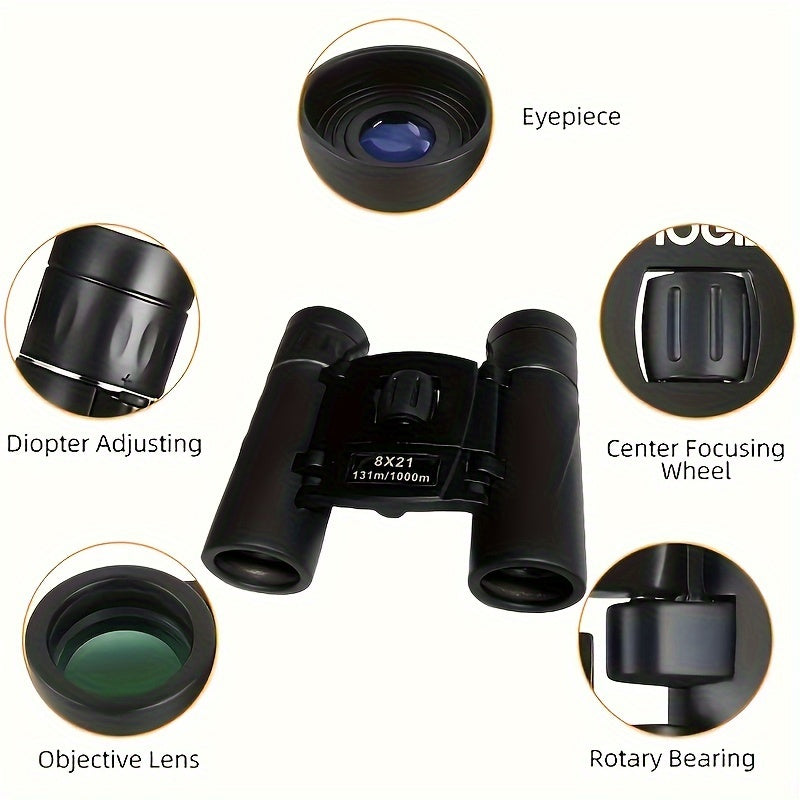 Portable HD Binoculars for Travel Camping Hiking