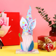Easter Bunny Gnome Plush Doll Figure Decor Gift Home Ornament