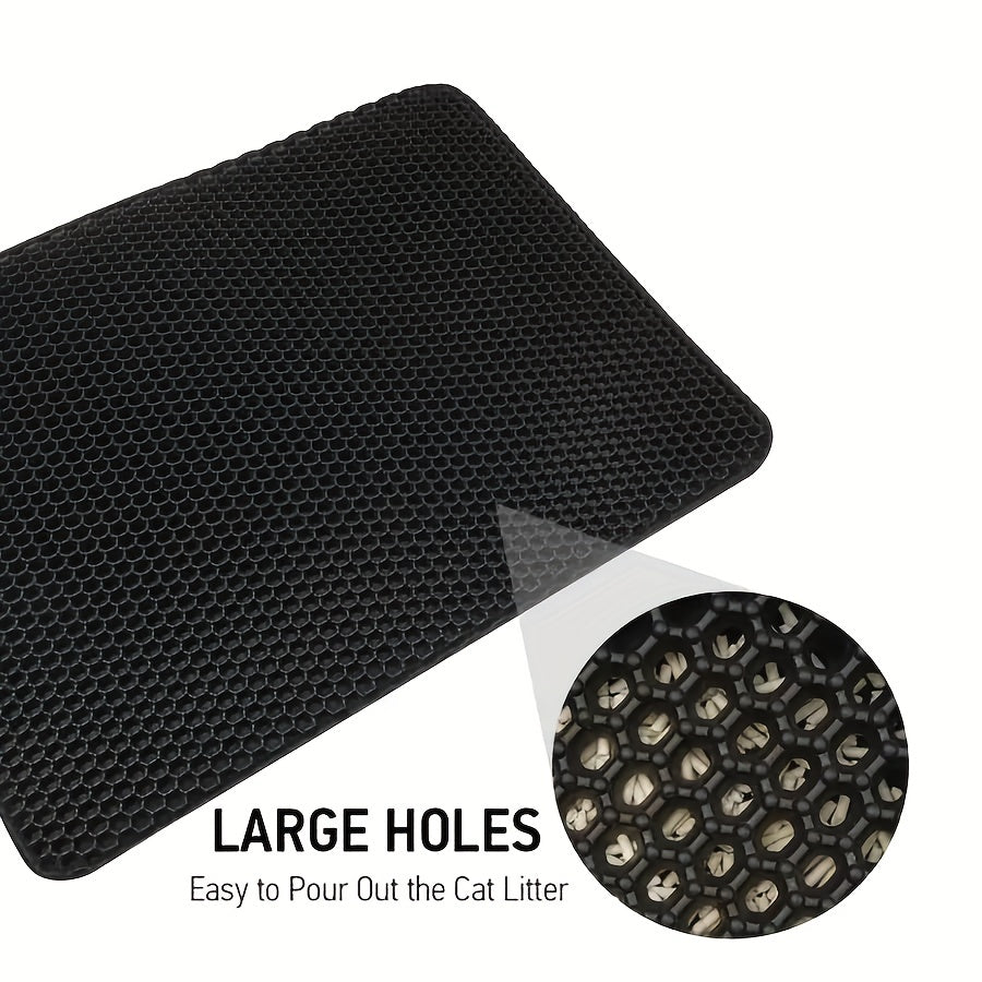 Cat Litter Pad Honeycomb Washable Mat Trapping Toilet Cleaning Supplies