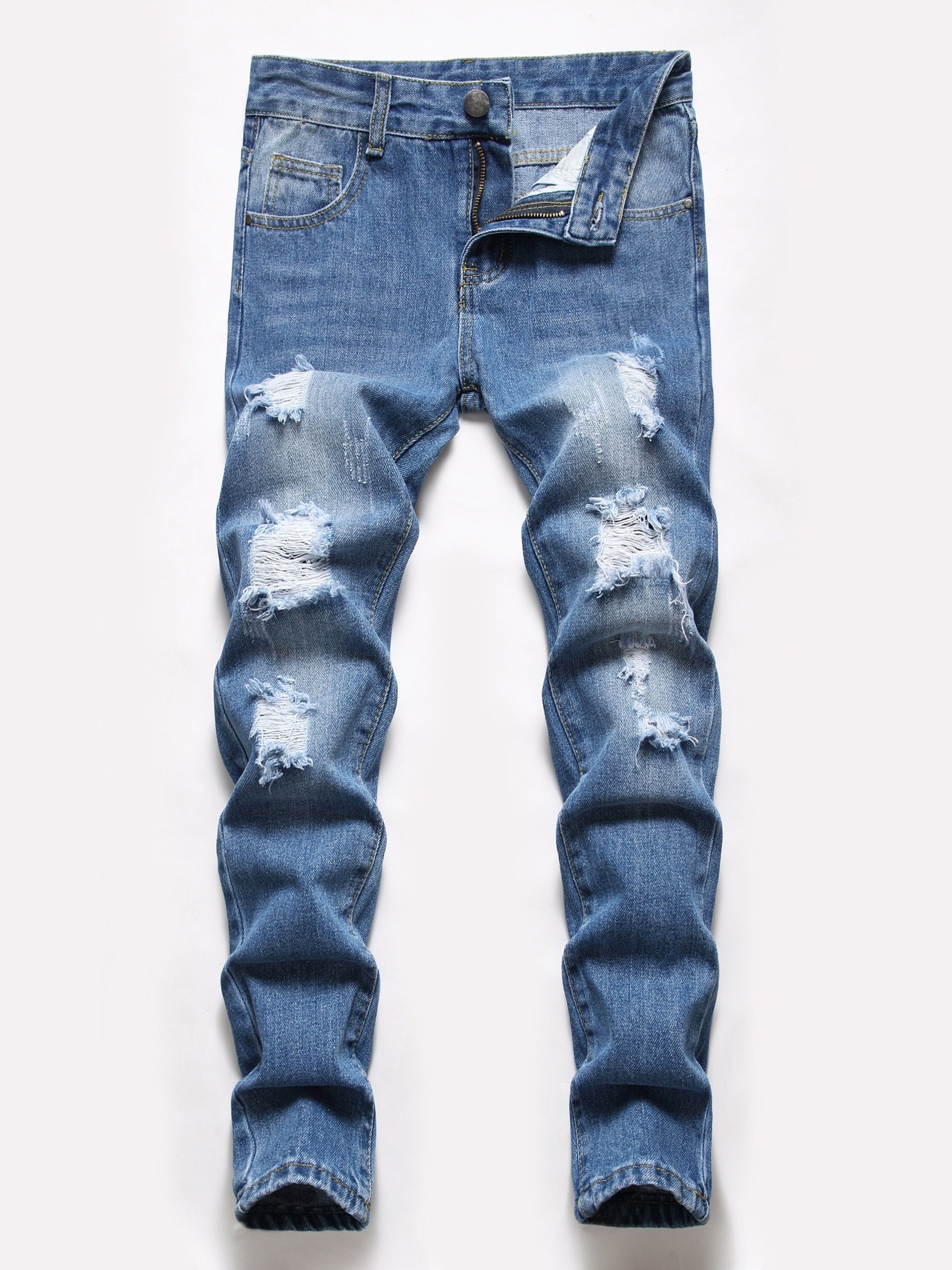 Boys Ripped Jeans Denim Pants
