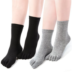 4 Pairs Solid Toe Socks for Women