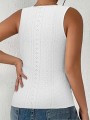 Women's Eyelet Embroidered Tank Top