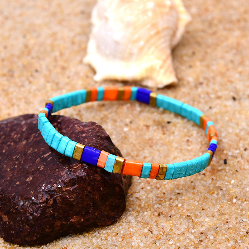 Boho Beaded Bracelets for Women Hand Jewelry