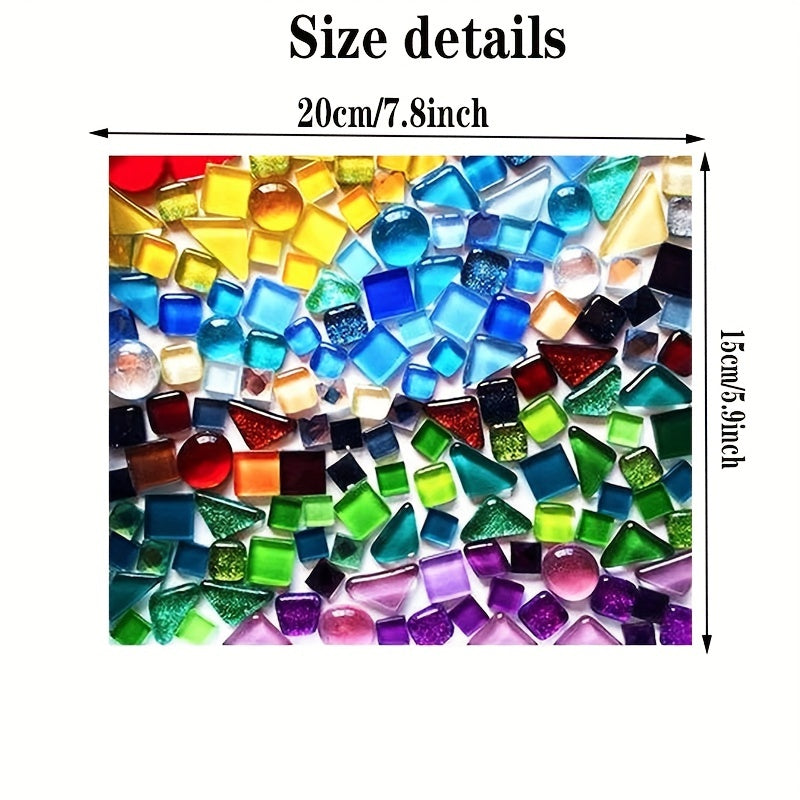500g Mixed Irregular Crystal Mosaic Tiles DIY Craft Kid's Home Decor