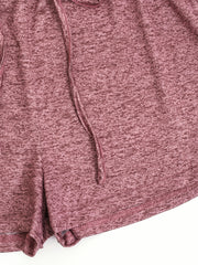 Drawstring Booty Shorts Elastic Waist Summer Casual Shorts