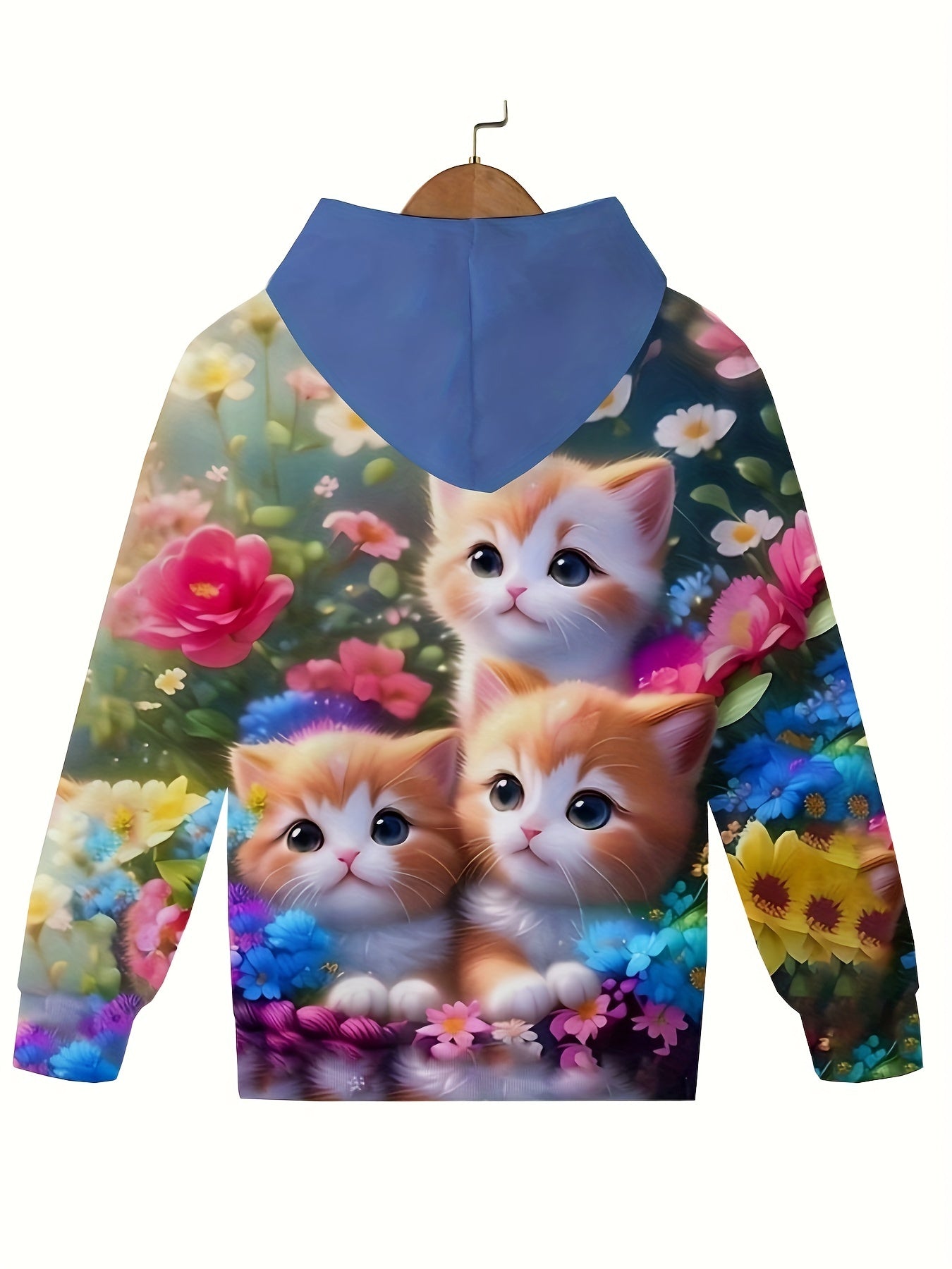 3 Kitties Graphic Sweatshirt for Kids
