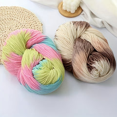 4 Strands Long Segment Dye Wool Thread Wool 80 Nylon 10 Polyester 10 300g