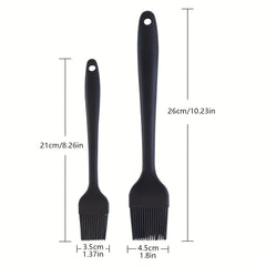 2 piece Set High Temp Silicone Brush BBQ Tool Halloween Party Camping B