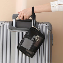 Breathable Mesh Clear Makeup Bag for Purse