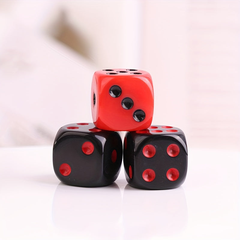 10pcs Acrylic Dice 16mm Round Corner Game Dice