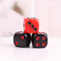 10pcs Acrylic Dice 16mm Round Corner Game Dice
