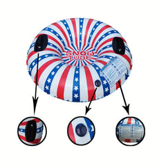 Thickened PVC Inflatable Skiing Ring Cold Resistant Outdoor Snowboard Cushion