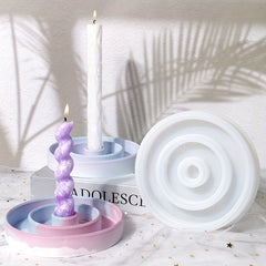 Retro Style Candlestick Resin Mold for DIY Crafts