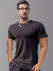 Men's Solid Crew Neck Active T shirt Casual Comfy Tees Tshirts For Summer