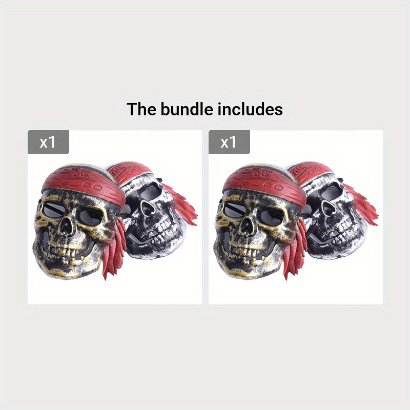 Halloween Makeup Pirate Skull Mask Funny Horror Ghost Face Mask