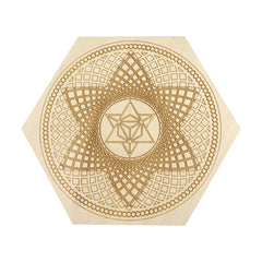 Wooden Crystal Grid Board 6-10 Inch - Metaphysical Pendulum Board