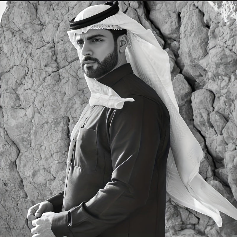 Men's Saudi Asma Muslim Head Cover Bandana Shema Scarf