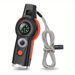 7 in 1 Outdoor Emergency Survival Whistle With Lanyard