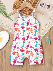 Toddler Girls Cami Romper Jumpsuit for Beach Vacation